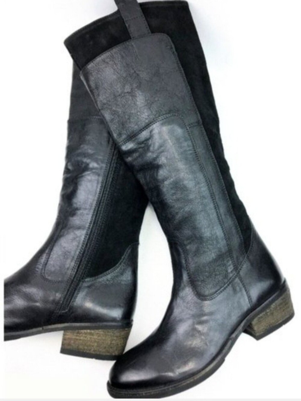 MIA Corey Leather Knee High Pull On Riding Boots